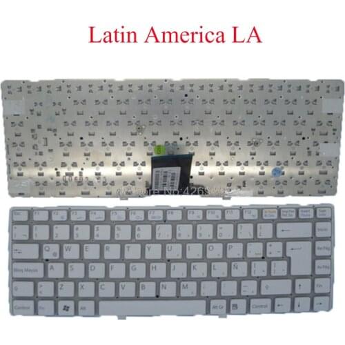 Laptop LA Keyboard For SONY For VAIO VPCEA VPC-EA Series V081678F LA 148792751 550102L33-203-G Latin America white new