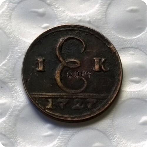 Type #1_1727 Russia 1 Kopeks Copy Coin