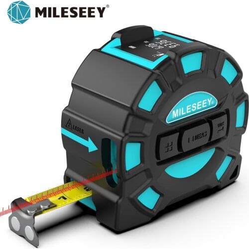 Mileseey DT10 Laser Tape Measure 2-in-1 Digital Laser Measure Laser Rangefinder with LCD Digital Display,Magnetic Hook