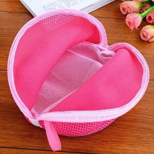Home Lady Bra Washing Bag Portable Bra Underwear Sock Shirt Clothing Wash Protecting Mesh Bag Lady Washing Machine Zipper Bag