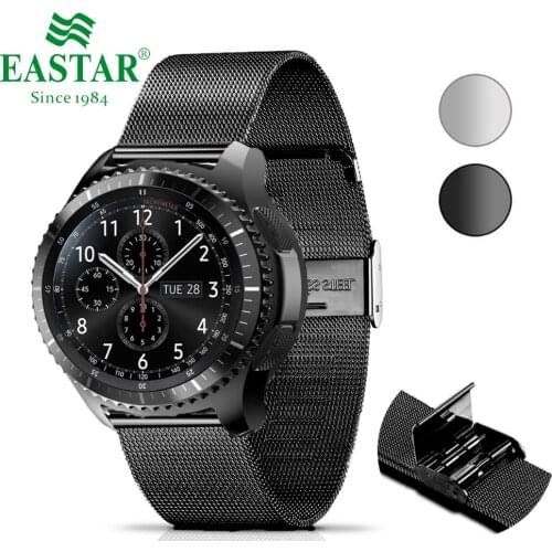Easy Install Milanese Loop Stainless Steel Watchband Quick Release Pin for Samsung Gear S3 Classic Frontier Wrist Bracelet