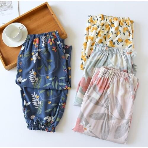 Women Pajama Satin Sleep Wear Pantalones Frescos Tallagrande Pantalon Ancho Verano Suelto Pijama Mujer Seda Pyjama Femme Pants