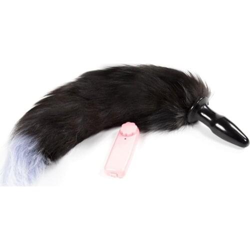 Spanking Sex Toys Tail Anal Plug Vibrator Bondage Toys Flirting Couples Female Toys Vibrating Tail