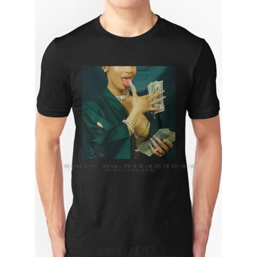 Saweetie T Shirt 100% Pure Cotton Icy Icy Girl Diamonds Diamonte Money Quavo Rap Hip Hop Bands Nails Pretty Girly