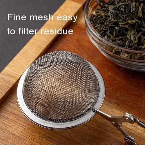 Stainless Steel Tea Infuser Sphere Locking Spice Tea Ball Strainer Mesh Infuser Tea Filter Strainers Kitchen Accessories