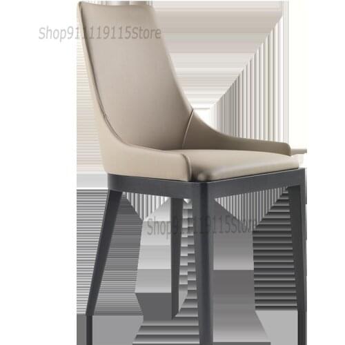 Nordic Solid Wood Dining Chair Armchair Luxury Hotel Designer Chair Modern Ash Wood Family Restaurant Leisure