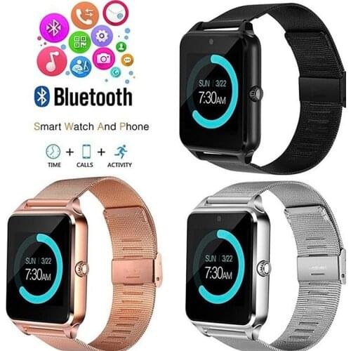 Steel belt smart watch smart bracelet bluetooth smart wearable card phone watch pedometer smart logo smart watch 2020