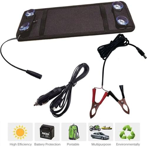 12V 4.5W Solar Panel Trickle Car Automobile Battery Charger for charging your car battery, PC or other 12V batteries