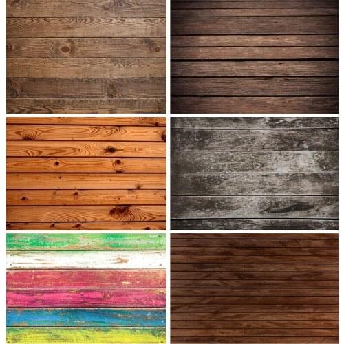 SHENGONGBAO Wood Floor Texture Photography Backdrops Props Vintage Newborn Baby Portrait Photo Studio Background 21318WQ-17