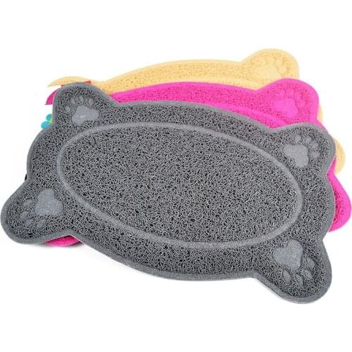 Pet Supplies PVC Paw Pet Dog Cat Feeding Mat Pad Pet Dish Bowl Food Water Feed Puppy Bed Blanket Table Mat Wipe Cleaning
