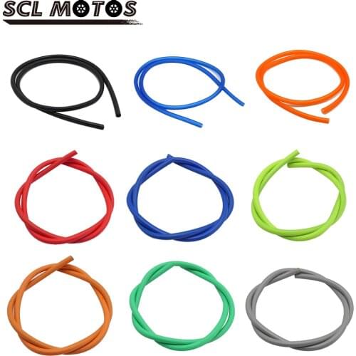 SCL MOTOS Universal 5pcs Motorcycle Carburetor Gas Oil Hose Fuel Pipes Line Petrol Tubes For Honda Suzuki KTM Dirt Pit Bike ATV