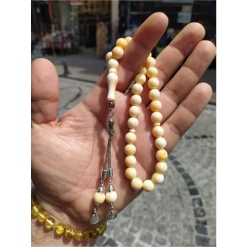 Yellow Sphere Cut Pine Scented Beirut Amber