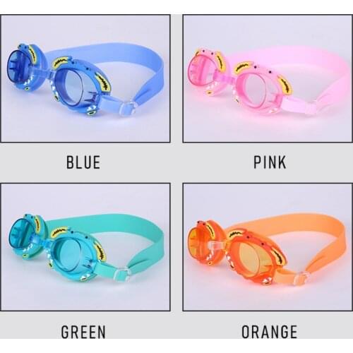 1PC Children Swim Eyewear Swim Eyewear Waterproof Anti-fog Swimming Kids Silicone Goggles