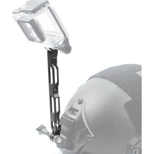 1PC Aluminium Alloy Selfie Extension Arm Lengthened Rod Helmet Mount for Gopro MAX 8 7 6 5 4 3 SJCAM XiaoYi 4K Action Camera