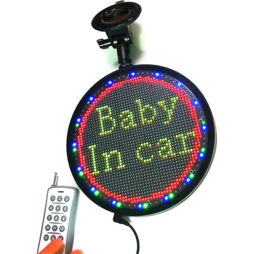 12v P5MM RGB RF Remote Wifi Programmable Scrolling Message display Board for auto Windows SIGN Personalized Glow LED SIGN