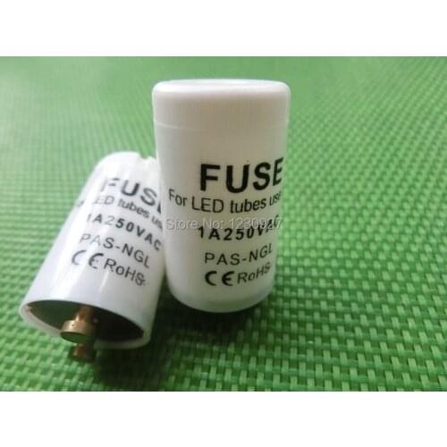 20pcs/lot CE/ROHS free shipping LED tube starter Only use LED tube protection 250V/1A The best electronic LED starter
