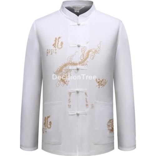 2021 chinese style men shirt full sleeve casual cotton streetwear men shirt man kimono shirt men clothes wu shu tee tops