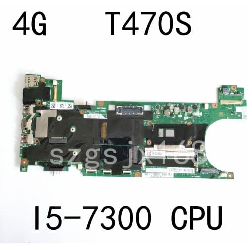 4G RAM for Lenovo Thinkpad T470S laptop motherboard i5-7200 I5-7300 CPU Fully test