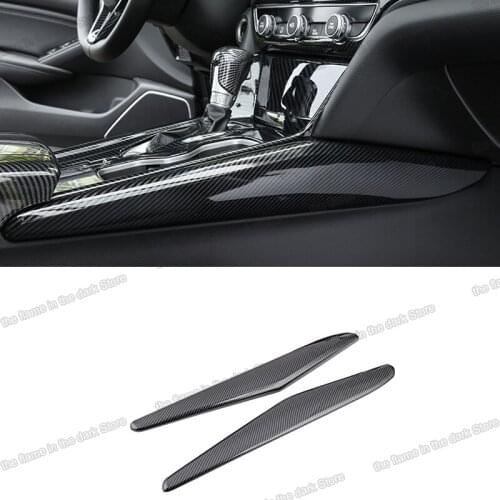 Lsrtw2017 Carbon Fiber Car Gear Water Cup Side Trims for Honda Accord 10th 2018 2019 2020 2021 Accessories Auto Styling