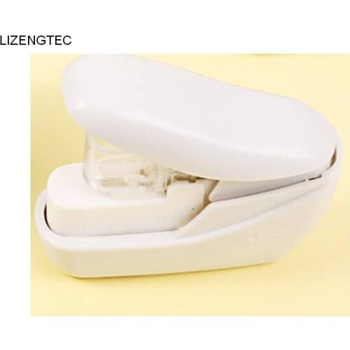Free Shipping LIZENGTEC Hot Selling New Design Mini No Need Staple Binding Stapler Machine For School Office Factory Supplies