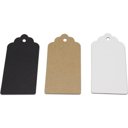 DHL 5*10cm 1000Pcs/ Lot Event Kraft Paper Flower Head Tag Wedding Bonbonniere Favour Blank Tag Mark Decorations Brown White