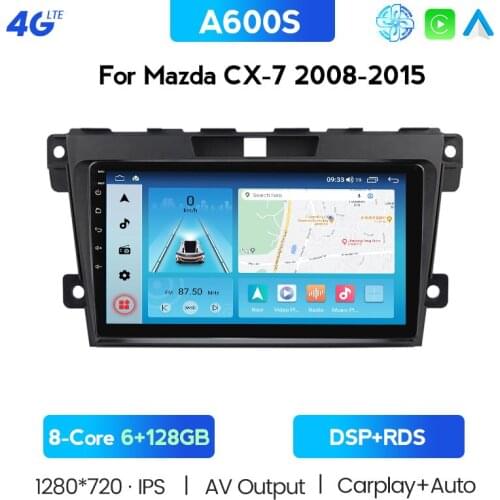 Carplay 6G + 128G Android 10.0 Car Radio Multimedia Player Navigation For Mazda Cx-7 Cx7 2008 2009 2010 2011 2012 2013 2014 2015