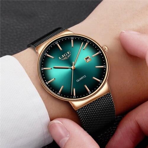 Relogio Masculino LIGE Sports Mens Watches Top Brand Luxury Waterproof Fashion Cool Watch Men Ultra Thin Dial Quartz Wristwatch