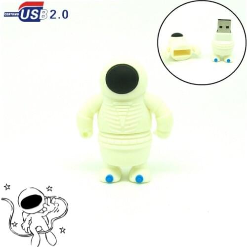 Astronaut white space man usb flash drive disk memory stick Pen drive personalized pendrive mini computer gift 4gb 8gb 16gb 32gb