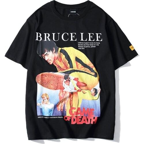 HISTREX Bruce Lee Movie Printed Mens Men T Shirt 100% Cotton High Quality Streetwear Brand Clothing Fashion Tshirt Short GBOLS