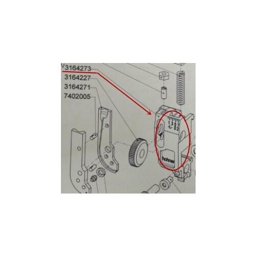 Hohner 43/6 nail Folding machine Parts(3164273
