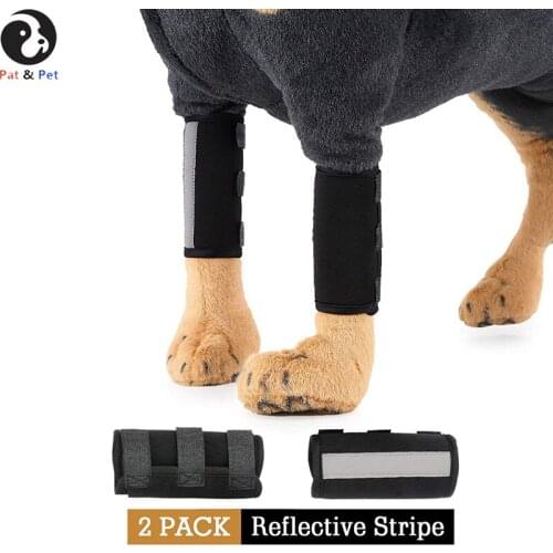 Dog Canine Front Leg Brace Paw Compression Wraps With Protects Wounds Brace Heals and Prevents Injuries Sprains Wounds Healing
