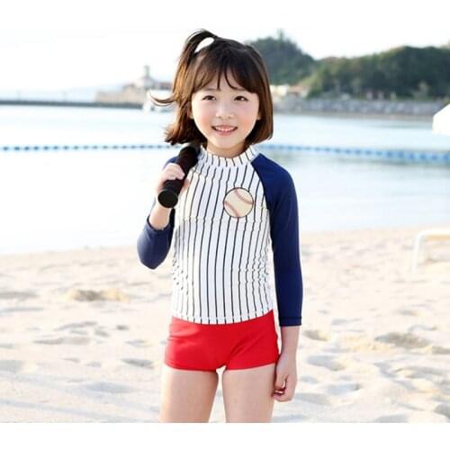 Kids Girls Swimming Kids Swimwear For Girls Swimming Baby Girls Girl Bikini Kids Swimwear Sport 3Pcs baseball Child Swimwears