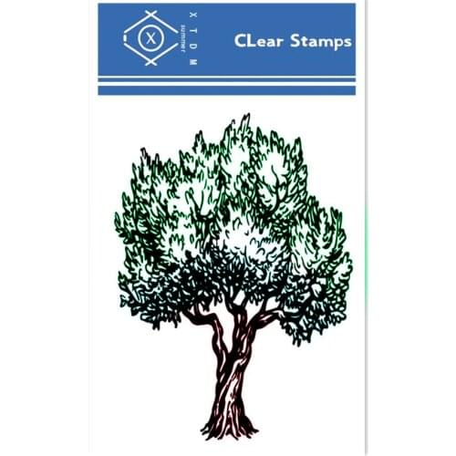 NEW 6.5*9cm tree Transparent Silicone Rubber Clear Stamps cartoon for Scrapbooking/DIY Easter wedding album