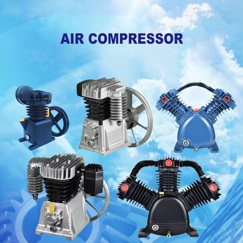 Single StageTwin Cylinder Air Compressor Pump Aluminum Air Compressor Head