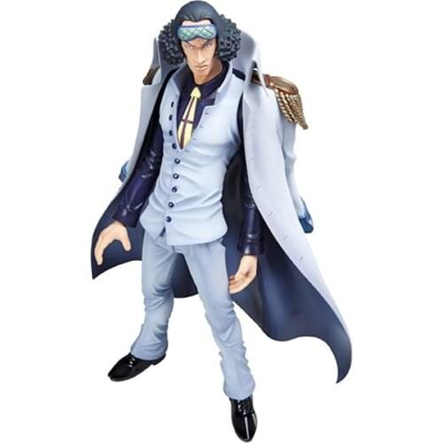 Genuine 27CM Megahouse One Piece Kuzan Admiral PVC Statue Action Anime Figure Model Collection Kids Toys