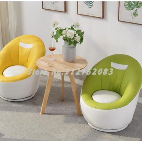 Lazy sofa reclining small apartment single rotatable home balcony leisure childrens chair living room bedroom little girl