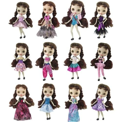 30cm Doll Dress Fashion Clothes handmade outfit For Barbie Doll for licca Accessories Baby Toys Best Girl' Gift