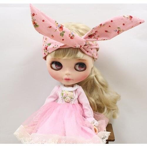 Cute Dotted Twist Knot Hairband Headband Hair Hoop for 12inch Blythe Dolls