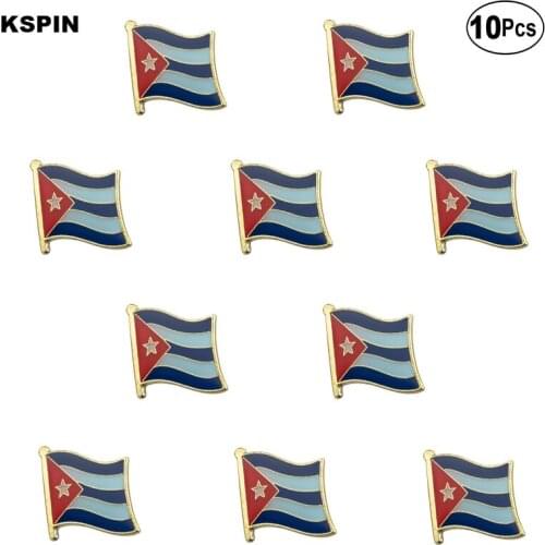 Cuba Flag Lapel Pin Flag badge Brooch Pins Badges 10Pcs a Lot