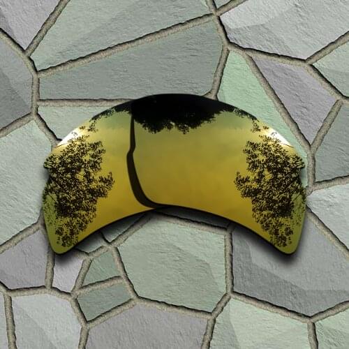 Yellow Golden Sunglasses Polarized Replacement Lenses for Oakley Flak 2.0 XL