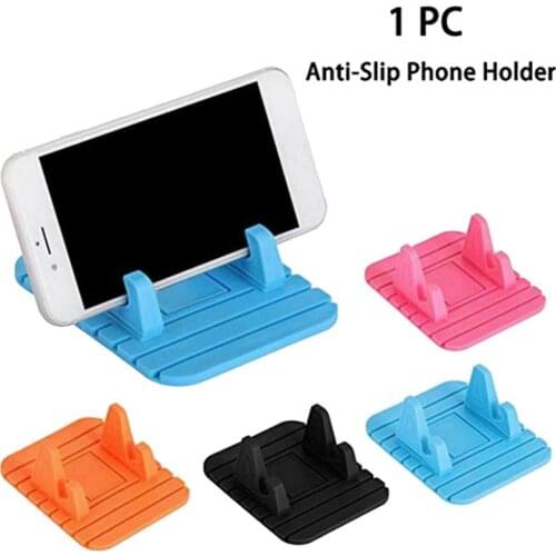 Universal Phone Holder Car Bracket PET Flexible Non-slip Mat Pad Car Dashboard Mobile Phone GPS Holder Stand