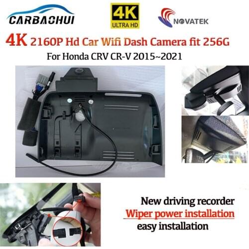 HD 4K 2160P Plug and play car DVR WIFI driving recorder Video Camera For Honda CRV CR-V 2015~2019 2020 2021 full HD night vision