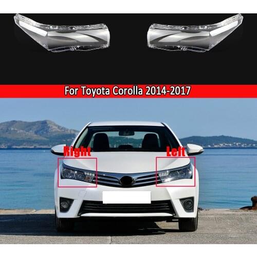 Car Headlight Lens For Toyota Corolla 2014 2015 2016 2017 Front Headlamp Transparent Lampshade Auto Light Lamp