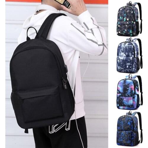 2 IN 1 Womens School Backpack College Backpack USB Charging Laptop Bag Pencil Bag Portfolio To School Backpack For Girls