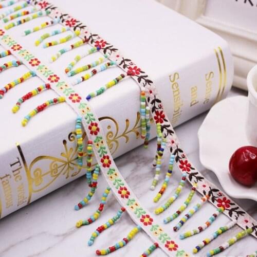 1Yards Tassle Silk Tassel Fringe Trim Embroidery Lace Trim Tassels for Jewelry Diy Sewing Clothing accessories Fabric Ribbons