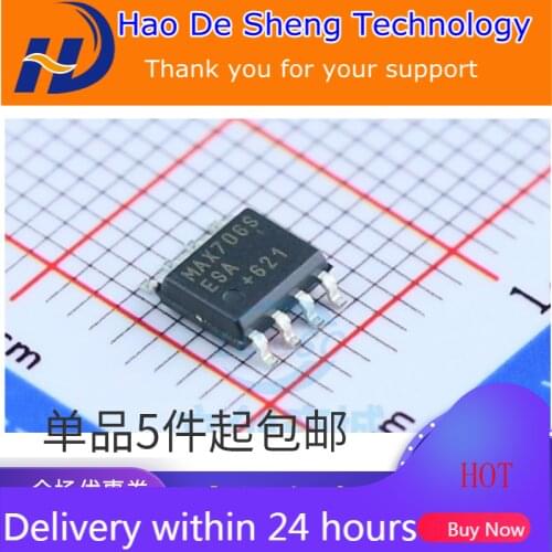 10PCS/LOT MAX706SESA+T MAX706SESA SOP-8 Monitoring Circuit IC New Original In Stock