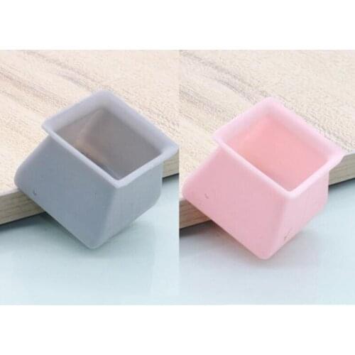 16Pcs Chair Leg Caps Silicone Floor Protector Square Furniture Table Feet Cover Anti-Slip Bottom Chair Pads