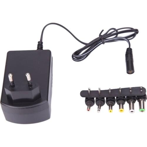 3.0A Universal AC 100/240V DC Adapter Converter 6 Plugs DC 3, 4.5, 6, 7.5, 9, 12 V 30 Power Charger EU
