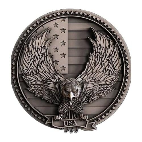 3d STL Model for CNC Router Engraver Carving Machine Relief Artcam Aspire "USA Eagle STL Model" CNC files (ES)