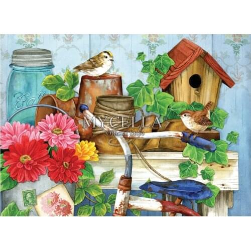 Birds 5d Diy Diamond Painting Cross Stitch Diamond Embroidery Flowers Mosaic Paintings Full Rhinestone Picture Home Decor